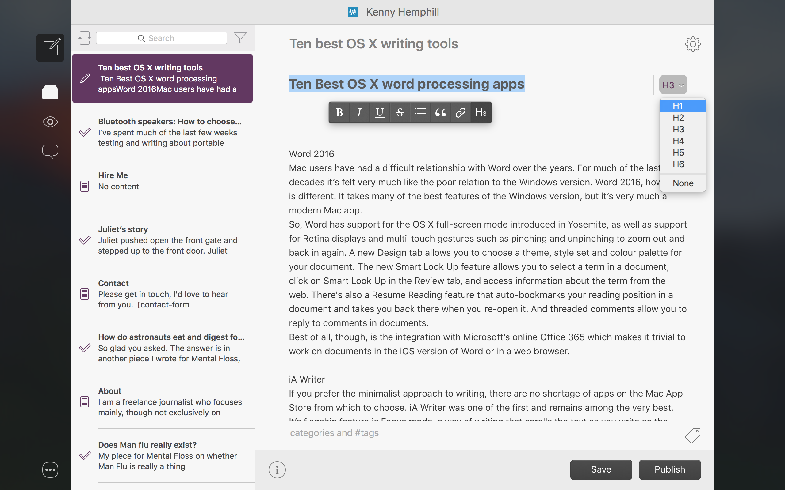 Best writing app for ios and mac ios